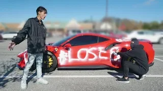 I Caught A Stranger Spray Painting My Ferrari (COPS CALLED)