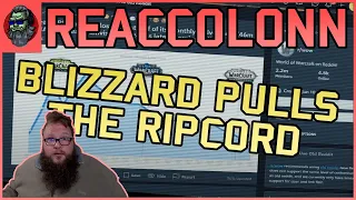 Accolonn REACTS: Blizzard Pulls the RIPCORD