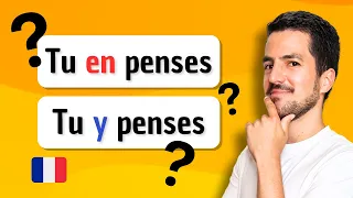 ⚠️ EN / Y  and French verbs with the prepositions À and DE