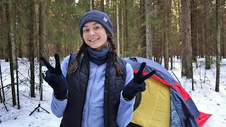Открытие походного сезона | Solo winter camping