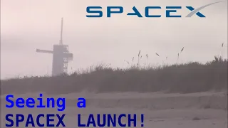 Seeing a SPACEX LAUNCH - Falcon 9 rocket launch from Cape Canaveral, Florida