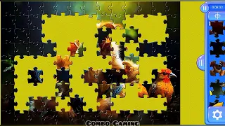 puzzle #1016 gameplay || hd cute puppy pets and parrots jigsaw puzzle || @combogaming335