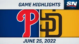 MLB Highlights | Phillies vs. Padres - June 25, 2022