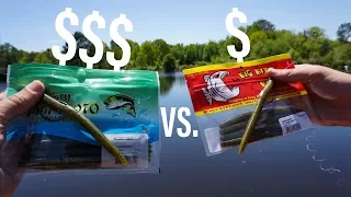 Cheap VS. Expensive Senko Fishing Challenge! | Which One Catches More Fish? (Kicked Out Of Pond)