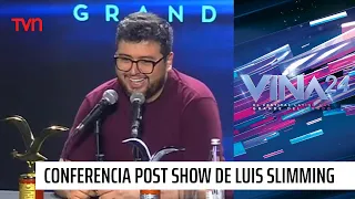 Conferencia post show de Luis Slimming: "Primero tuve que encontrar mi voz cómica" | #Viña2024