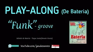 Play-Along de Bateria ( FUNK Groove ) drumless - backing track 🥁