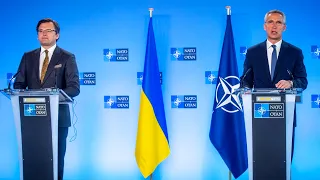 NATO Secretary General with the Minister of Foreign Affairs of Ukraine 🇺🇦 Dmytro Kuleba, 13 APR 2021