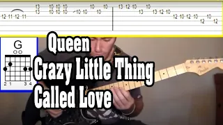 Queen - Crazy Little Thing Called Love Guitar Tutorial w/TABS