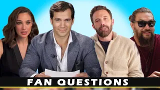 FAN QUESTIONS | Ben Affleck | Henry Cavil | Gal Gadot | Jason Momoa | AI