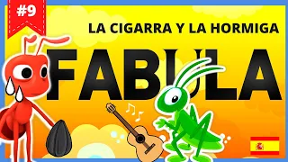 FÁBULA La cigarra y la hormiga 🐜 | Cuentos con valores prácticos | FÁBULA ILUSTRADA CON  MORALEJA