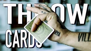 How To THROW Playing Cards FAST!