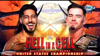 WWE Hell in a Cell 2022 Mustafa Ali vs Theory 2K22 Simulation