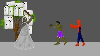 Granns vs Hulk, SpiderMan iPhone 14 Tree Funny Animation - Drawing Cartoons 2 HD - Raza Animations