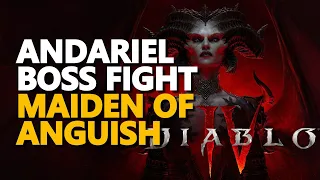 Andariel Boss Fight Diablo 4 Maiden of Anguish