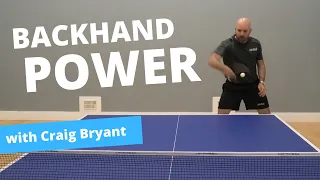How to get more BACKHAND POWER (with Craig Bryant)