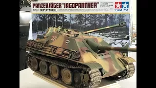 Part 2 building the Tamiya 1/16 Jagdpanther painting, weathering and detailing.