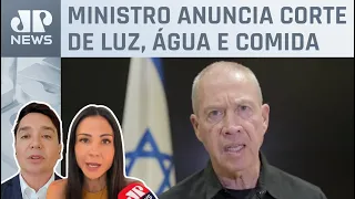 Israel ordena “cerco total” da Faixa de Gaza; Amanda Klein e Claudio Dantas analisam