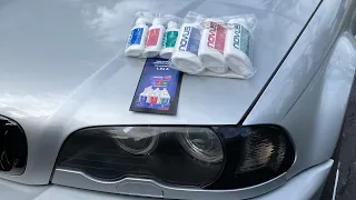 BMW headlight restoration using Novus plastic polish. #novusplasticpolish https://amzn.to/3RY3sLi