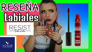 RESEÑA Labiales RESIST VOGUE COSMÉTICOS ¿son muy costosos?¿valen la pena?