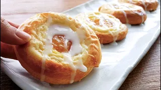 10-Min Prep Crescent Roll Cream Cheese Danish | Easiest Baking Recipes