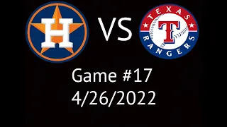 Astros VS Rangers Condensed Game Highlights 4/26/22