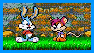 Tiny Toon Adventures: Buster's Hidden Treasure (Sega Genesis) full game completion session 🐰🥕🎮