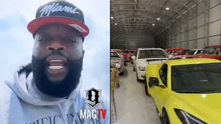 "Nobody Doin This" Rick Ross Calls Out Floyd Mayweather While Showing Off His New Car Warehouse! 🚗