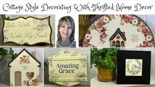 Cottage Style Decorating - How to Use Thrifted Items For Cottage Style Decor - IOD Stamps/Decoupage