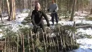 Survival / Transition Shelter- Winter Shelter Series -Snow Debris Hut