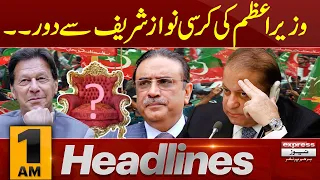 Nawaz sharif Ka Election Mushkil | News Headlines 1 AM | 08 Feb 2024 | Express News