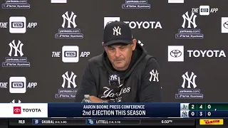 Aaron Boone on his ejection