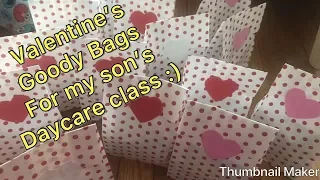 Valentine’s Goody Bags for Daycare Class 💜