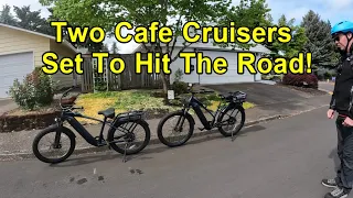 Two Ride1Up Cafe Cruisers Hitting The Road!