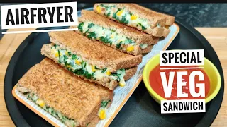 Special Spinach Sandwich Recipe | Sandwich in air fryer @EktasKitchen