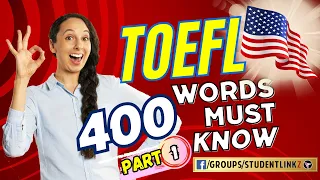 English: 400 must have words for the toefl - vocabulary 1 #toefl #english #englishforbeginners