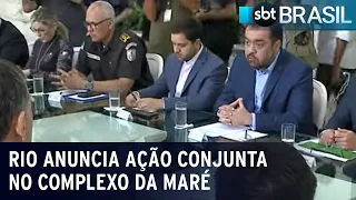 Rio anuncia ação conjunta no complexo da Maré | SBT Brasil (29/09/23)