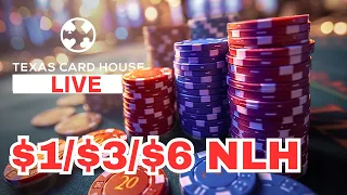 $1/$3/$6 No-Limit Hold'em Poker Cash Game | Texas Card House Houston!