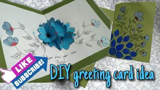 DIY 3D Flower pop-up Greeting card Idea/ card for all occasions! #DIYCards #crafts