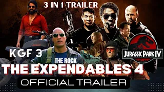 The Expendables 4 - Official Trailer (2023) | KGF 3 | Jurassic Park 4 | 3 IN 1 TRAILER CONCEPT