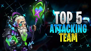 Dominating the Battlefield: Unleashing Power with the Top 5 Attacking Teams in Hero Wars! #best