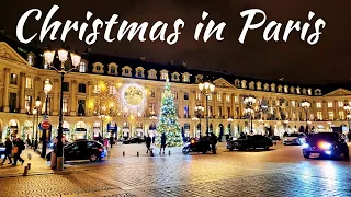 Paris  Christmas walk I Vlog Paris 2022