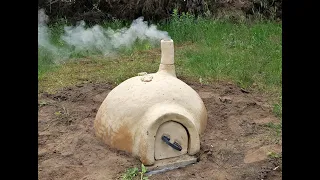 Medieval portable clay oven