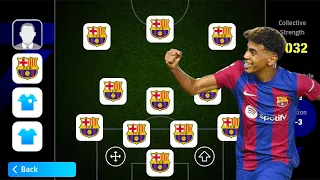 BARCELONA! ✅ ALL TIME BEST SQUAD BUILDER!! EFOOTBALL 2024 MOBILE