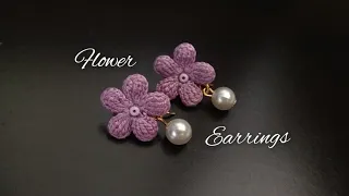 BEAUTIFUL CROCHET EARRINGS | VERY EASY TO MAKE | FOR BEGINNERS