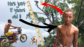 8 Year Old Kid Jumps Out A *50 Feet* Tree 🌲🙆🏽‍♂️😱 (Epic Diving)🏊🏾‍♂️ play best