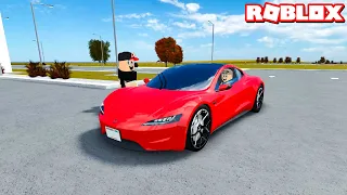 Tesla Roadster Aldım!! En Hızlı Araba - Panda ile Roblox Greenville