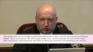 Oleh Turtschinov über "schmutzige Bombe"