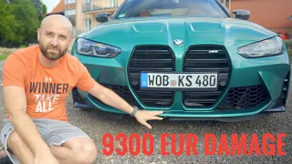 BMW M3 G80 My visually insignificant CRASH and the CRAZY repair BILL of 9300 EUR  (NO CLICK BAIT)