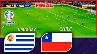 Uruguay vs. Chile | Copa America 2024 | Full Match All Goals | PES Gameplay PC [Full HD]
