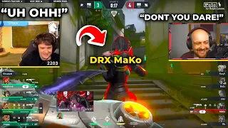 Sliggy and Tombizz Reacts to DRX MaKo Got Knifed By PRX Something.. | DRX VS PRX